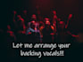 arrange and sing your background vocals
