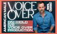 produce an american male voice over IVR on hold voicemail