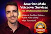 record an american male voice over with a professional natural tone