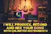 be your music producer with unlimited instruments