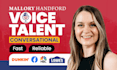 record a natural, conversational female voice over