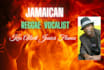 write and record professional reggae vocal plus harmony