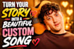 turn your story into a beautiful custom song