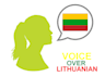 make voice over female lithuanian language