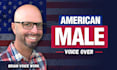 record your professional male american english voiceover