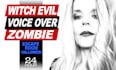 do a scary creepy witch halloween voice over
