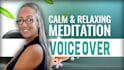 record a guided meditation, affirmation voiceover