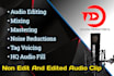 do audio editing lowest price to high quility