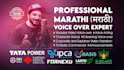 do professional marathi voiceovers for you