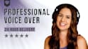 record a professional female voice over in english