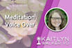 record guided meditation, affirmation scripts with an english female voice over