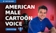 record a fun male cartoon video game anime voice over