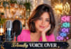 fast friendly voice over