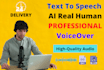 create amazing text to speech ai voiceover with real human tts voice at cheap