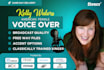record an american female voice over for animation and characters