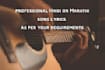 write hindi songs lyrics