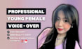 record a young or childlike female voice over