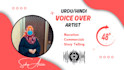do excellent urdu voice over for commercials and narration