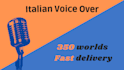 record your italian voice over in 24h