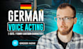 male german voice actor cute funny cartoon characters voice over deutsch anime