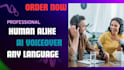 do professional human like ai voiceover and text to speech
