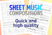 compose notated music using sibelius 7