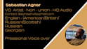 record high quality vo in british and american accents