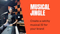create a fully produced sung musical jingle for your brand