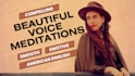 record calm female voice over affirmations and meditations
