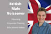 record elearning voice over or educational video narration