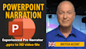 convert your powerpoint to a video with british english voice over