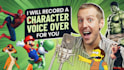 record character voice overs for video games and animation