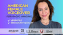 record a female voice over for your radio imaging