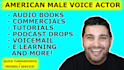 record an engaging american male voice over