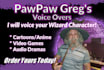 voice your wizard cartoon or character