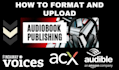 format your audiobook and publish to amazon audible acx