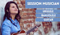 record ukulele, banjolele, or guitar