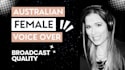 narrate your friendly female australian english voice over rights included
