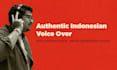 be your professional indonesian voice over artist