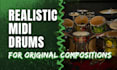 create and produce realistic midi drum tracks for your song