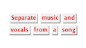 separate music from a song