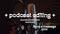 podcast editing and removing the fan noise at the backround