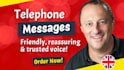 record a friendly, trusted professional british IVR voicemail phone message
