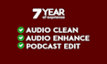 clean, edit, and enhance podcast and audio