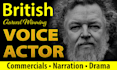 record a natural neutral british voice over with warmth and character