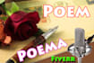 read a poem in deep voice, romantic spanish