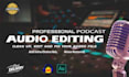 edit your podcast audio or video professionally in 6 hours