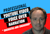 be your professional video voice over narrator in american english for youtube