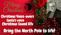 deliver a male christmas voice over
