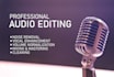 do podcast, audio editing and cleaning as an audio engineer